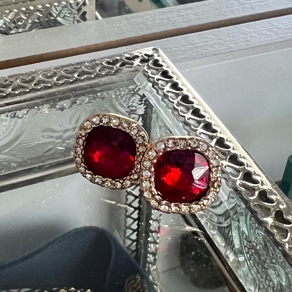 Reverie crimson earrings